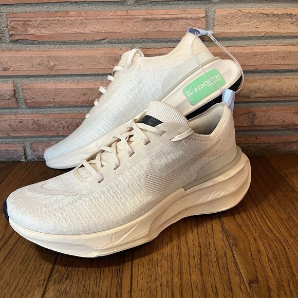 NIKE Zoomx Invincible Run FK 3 Running Shoes Mens 9.5 Light Cream DR2615-200 - Picture 2 of 7